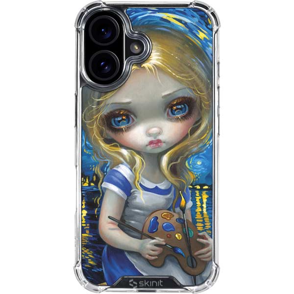 Artist Alice in Van Gogh Starry Night by Jasmine Becket-Griffith iPhone 17 Clear Case