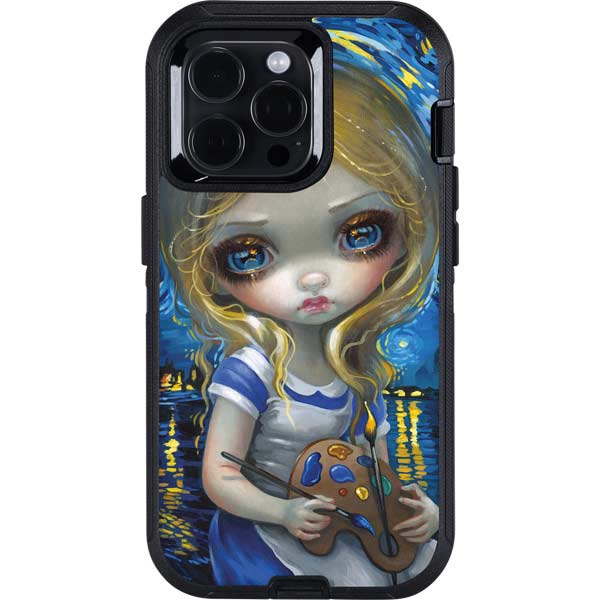 Artist Alice in Van Gogh Starry Night by Jasmine Becket-Griffith Otterbox Defender iPhone Skin