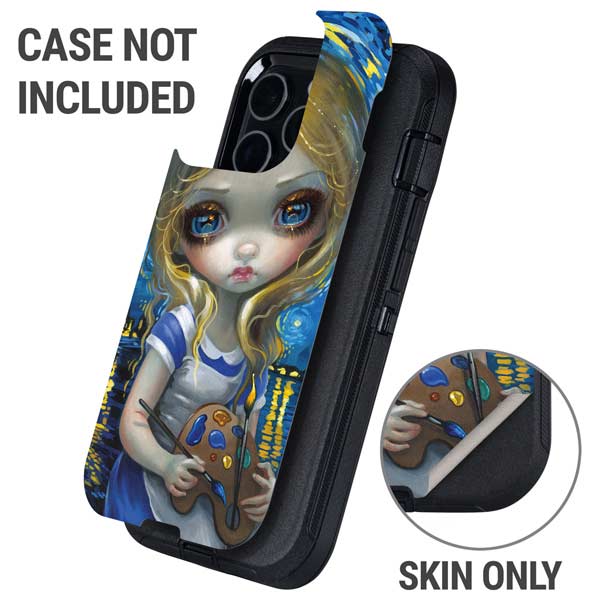 Artist Alice in Van Gogh Starry Night by Jasmine Becket-Griffith Otterbox Defender iPhone Skin