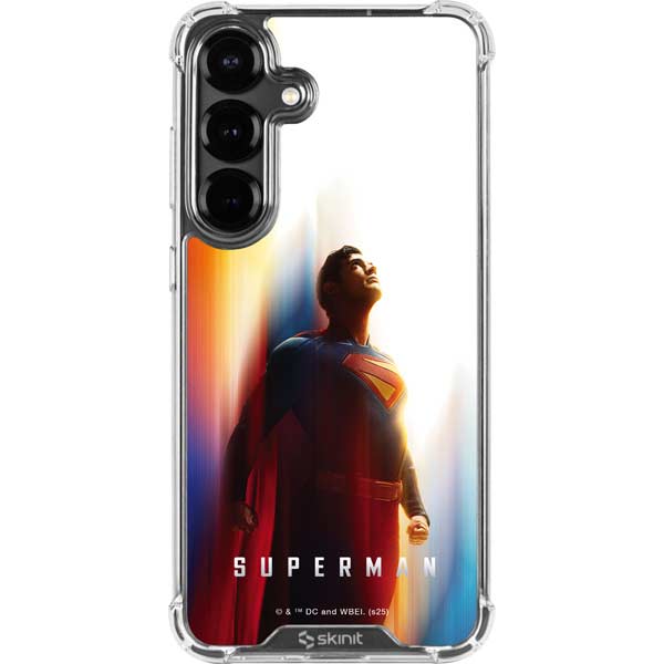 Superman 2025 Man of Steel Ascension Heroic Glow Galaxy S26 Clear Case