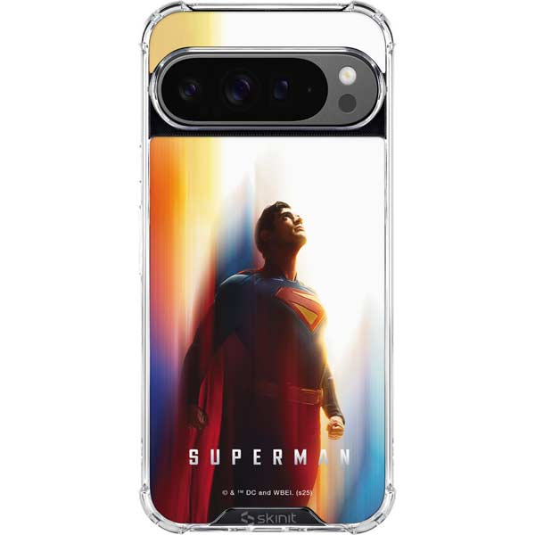 Superman 2025 Man of Steel Ascension Heroic Glow Google Pixel 10 Pro Clear Case