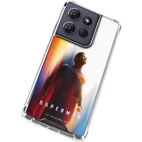 Superman 2025 Man of Steel Ascension Heroic Glow Moto G Play 5G (2025) Clear Case