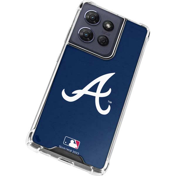 MLB Atlanta Braves - Solid Distressed Moto G Play 5G (2025) Clear Case