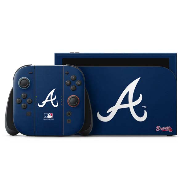 MLB Atlanta Braves - Solid Distressed Nintendo Skins