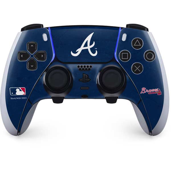 MLB Atlanta Braves - Solid Distressed PlayStation PS5 Skins