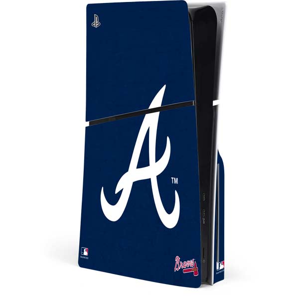 MLB Atlanta Braves - Solid Distressed PlayStation PS5 Skins