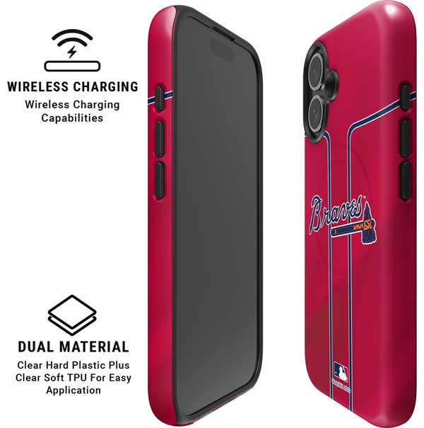 MLB Atlanta Braves Alternate/Away Jersey iPhone 16 Magsafe Impact Case
