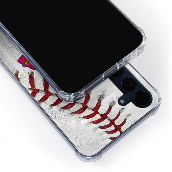 MLB Atlanta Braves Game Ball Galaxy A35 5G Clear Case