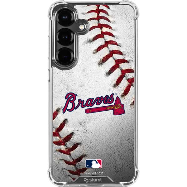 MLB Atlanta Braves Game Ball Galaxy S26 Plus Clear Case
