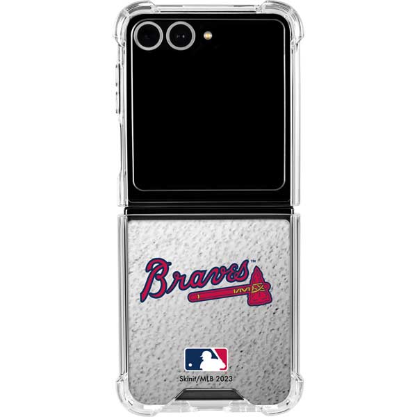 MLB Atlanta Braves Game Ball Galaxy Z Flip7 Clear Case