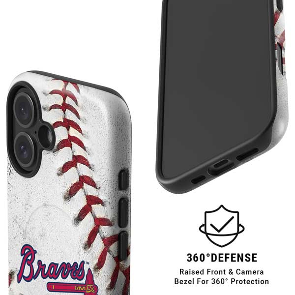 MLB Atlanta Braves Game Ball iPhone 16 Plus Magsafe Impact Case