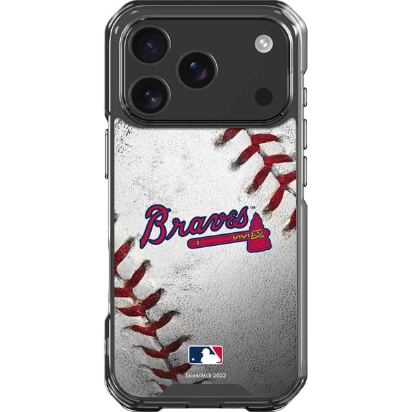 MLB Atlanta Braves Game Ball iPhone 17 Pro Clear Case MLB Atlanta Braves Game Ball iPhone 17 Pro Clear Case