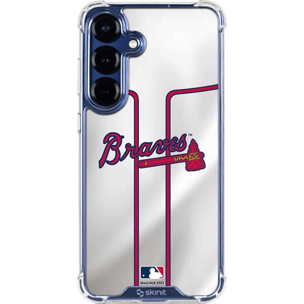 MLB Atlanta Braves Home Jersey Galaxy S25 FE Clear Case