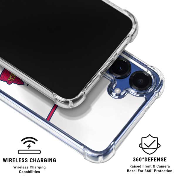 MLB Atlanta Braves Home Jersey Galaxy S25 FE Clear Case