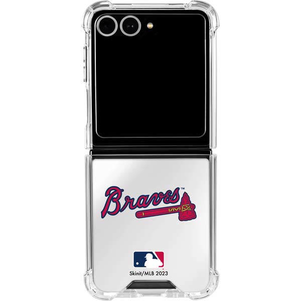 MLB Atlanta Braves Home Jersey Galaxy Z Flip7 Clear Case