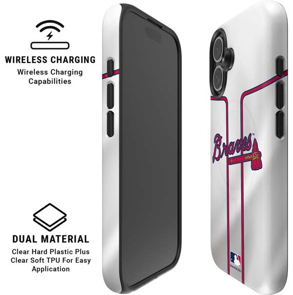 MLB Atlanta Braves Home Jersey iPhone 16 Magsafe Impact Case