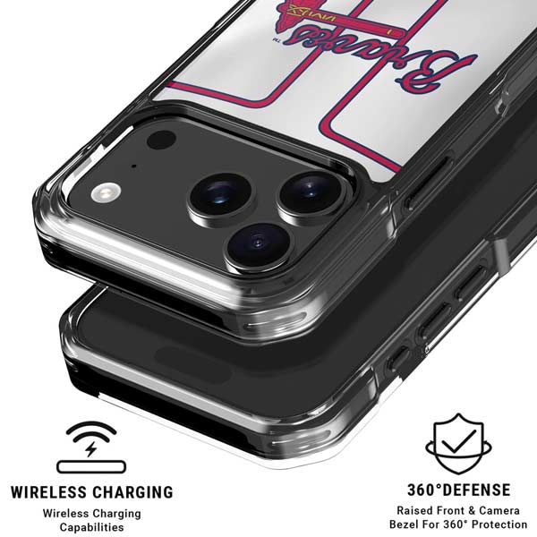 MLB Atlanta Braves Home Jersey iPhone 17 Pro Clear Case
