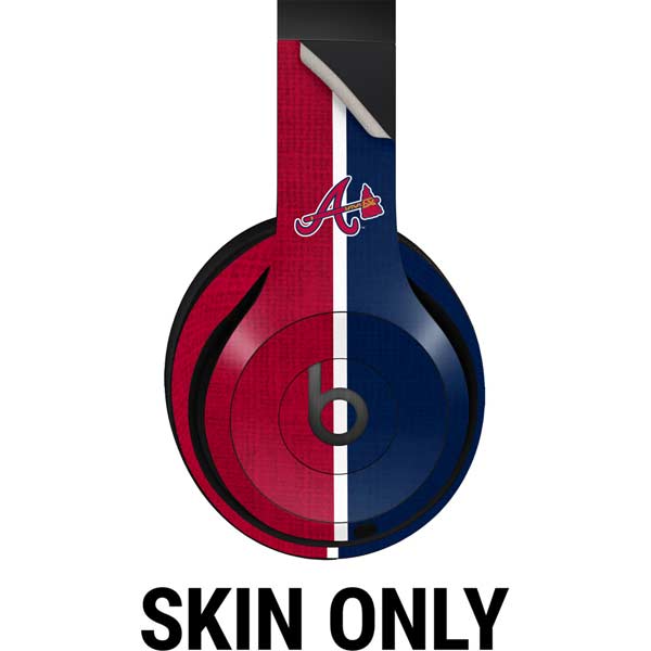 MLB Atlanta Braves Split Beats Studio Pro Wireless Headphones Skin