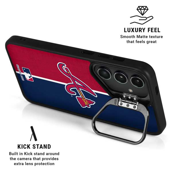 MLB Atlanta Braves Split Galaxy S26 Kickstand Case
