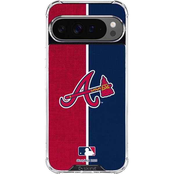 MLB Atlanta Braves Split Google Pixel 10 Pro XL Clear Case