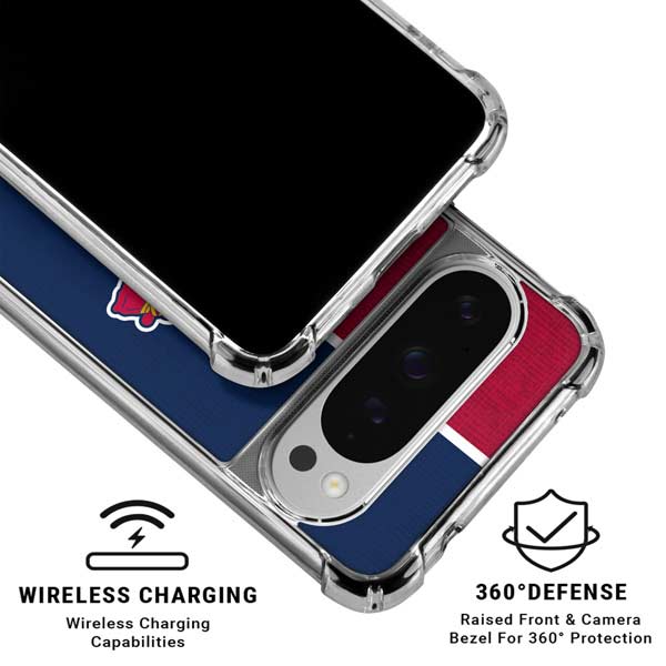 MLB Atlanta Braves Split Google Pixel 10 Pro XL Clear Case