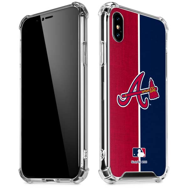 MLB Atlanta Braves Split iPhone X/XS Clear Case