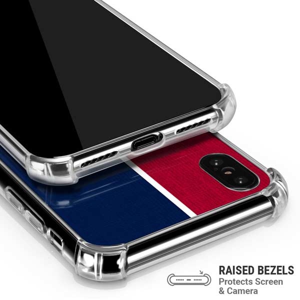 MLB Atlanta Braves Split iPhone X/XS Clear Case