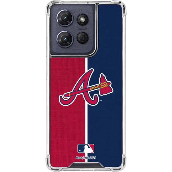 MLB Atlanta Braves Split Moto G 5G (2025) Clear Case