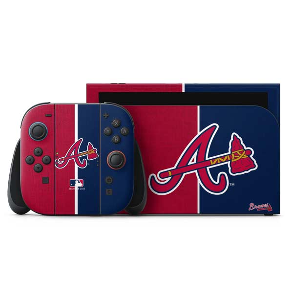 MLB Atlanta Braves Split Nintendo Skins