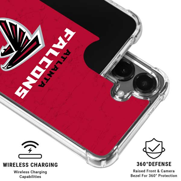 NFL Atlanta Falcons - Alternate Distressed Galaxy S26 Clear Case