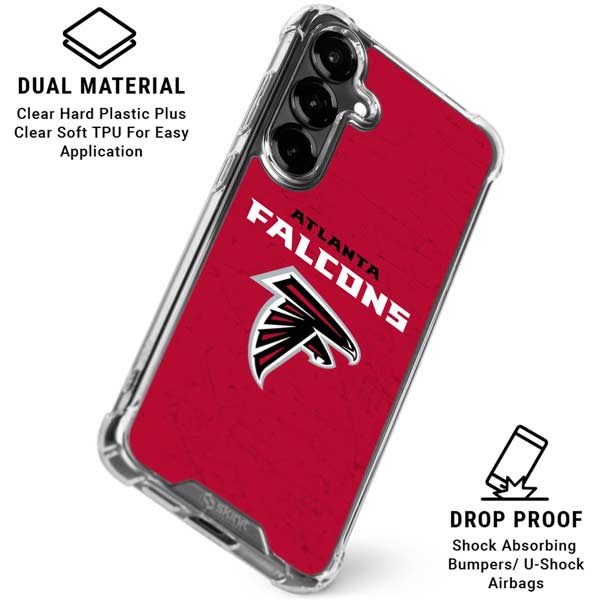 NFL Atlanta Falcons - Alternate Distressed Galaxy S26 Clear Case