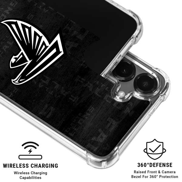 NFL Atlanta Falcons Black & White Galaxy S26 Clear Case