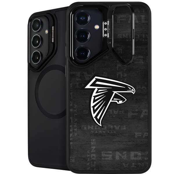 NFL Atlanta Falcons Black & White Galaxy S26 Plus Kickstand Case