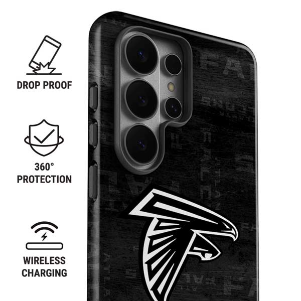 NFL Atlanta Falcons Black & White Galaxy S26 Ultra Impact Case