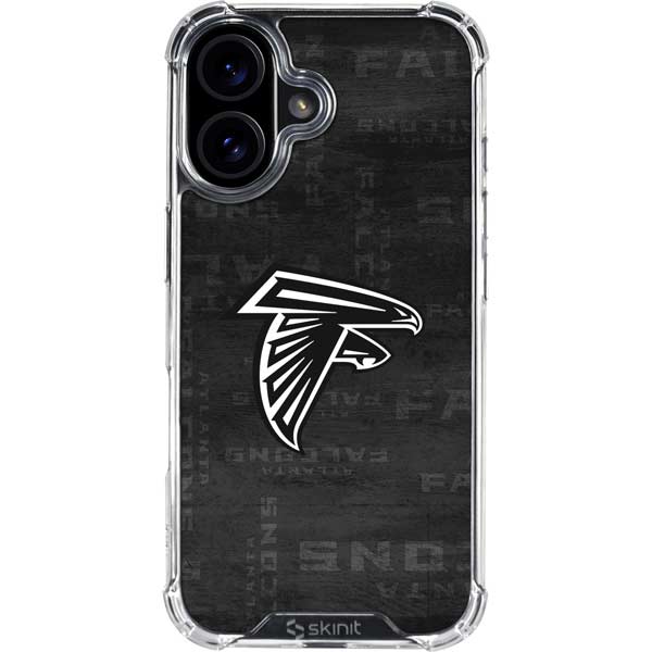 NFL Atlanta Falcons Black & White iPhone 17 Clear Case