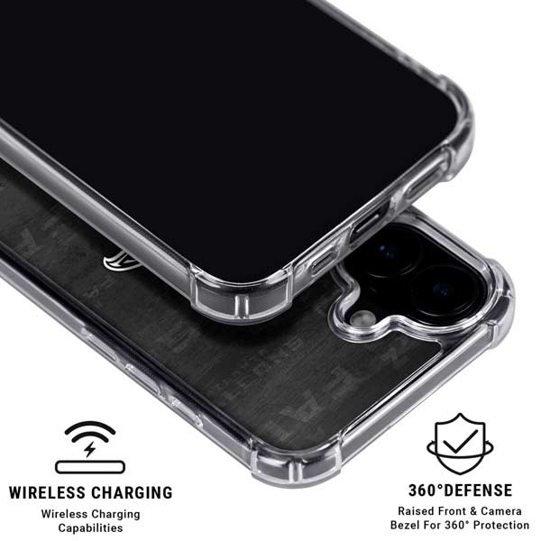 NFL Atlanta Falcons Black & White iPhone 17 Clear Case