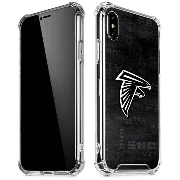 NFL Atlanta Falcons Black & White iPhone X/XS Clear Case