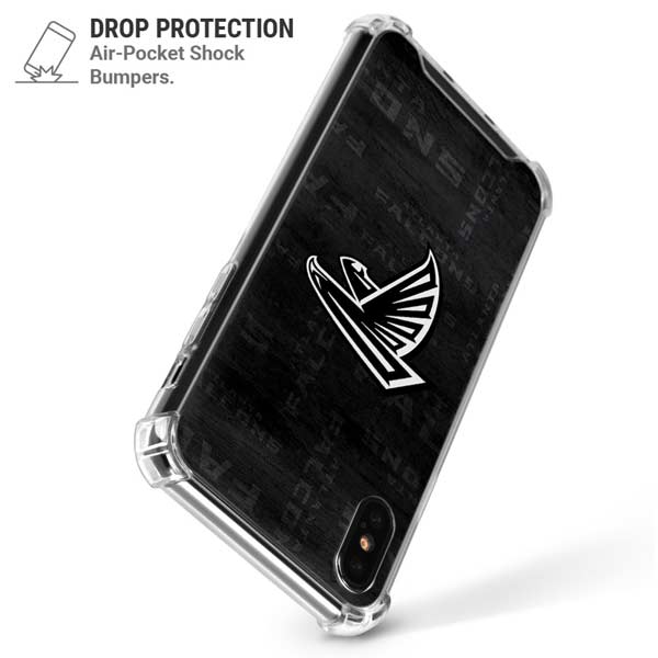 NFL Atlanta Falcons Black & White iPhone X/XS Clear Case