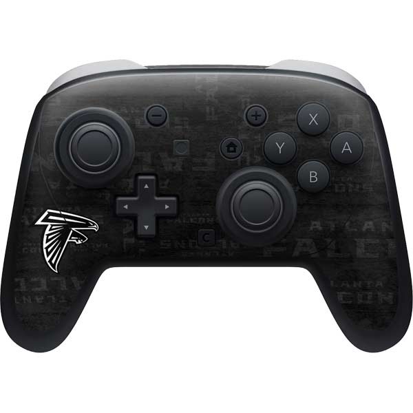 NFL Atlanta Falcons Black & White Nintendo Switch 2 (2025) Pro Controller Skin