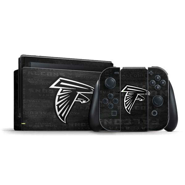 NFL Atlanta Falcons Black & White Nintendo Skins