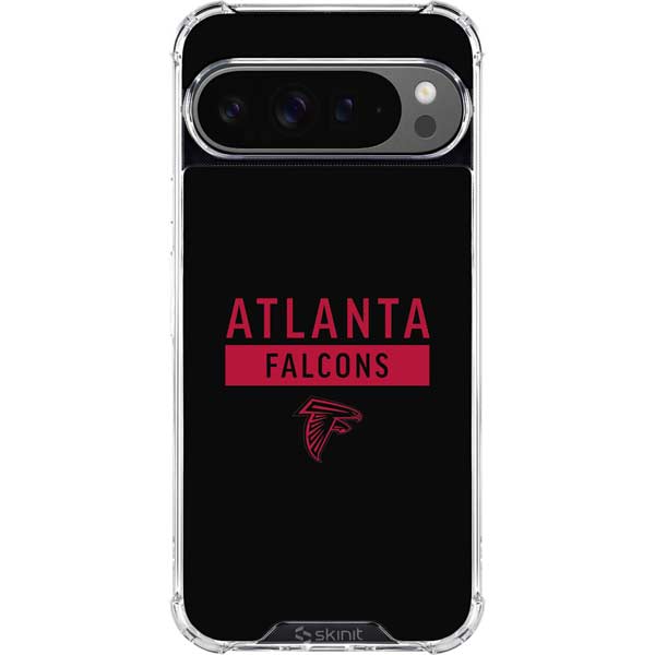 NFL Atlanta Falcons Black Performance Series Google Pixel 10 Pro XL Clear Case