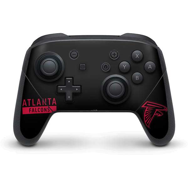 NFL Atlanta Falcons Black Performance Series Nintendo Skins