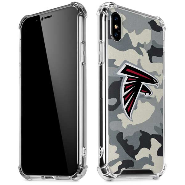 NFL Atlanta Falcons Camo iPhone X/XS Clear Case