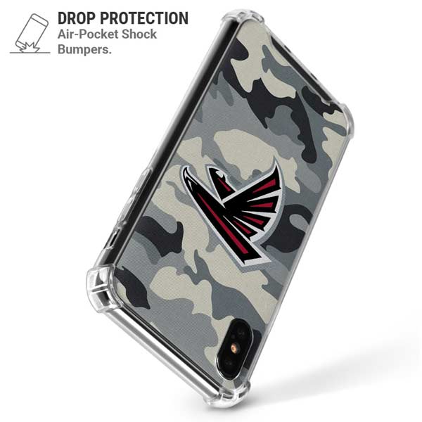 NFL Atlanta Falcons Camo iPhone X/XS Clear Case