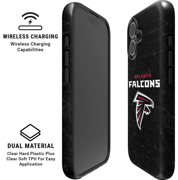 NFL Atlanta Falcons Distressed iPhone 16 Magsafe Impact Case