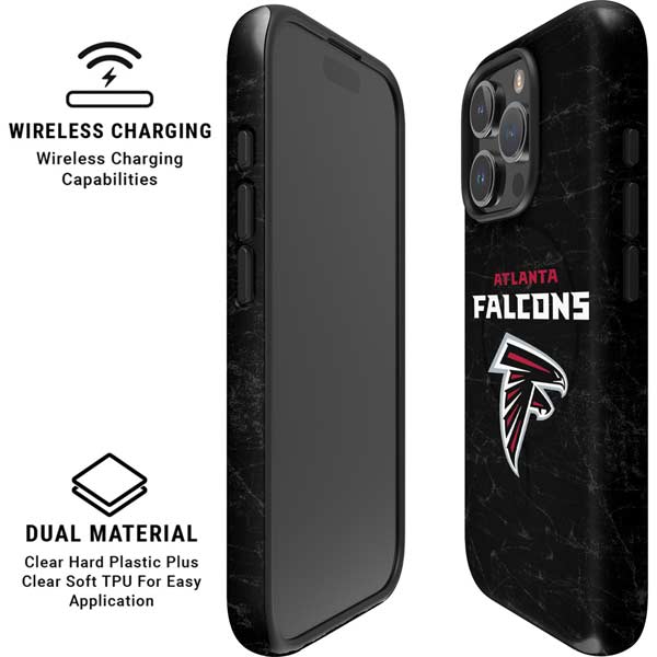 NFL Atlanta Falcons Distressed iPhone 16 Pro Max Magsafe Impact Case