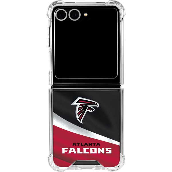 NFL Atlanta Falcons Galaxy Z Flip7 Clear Case