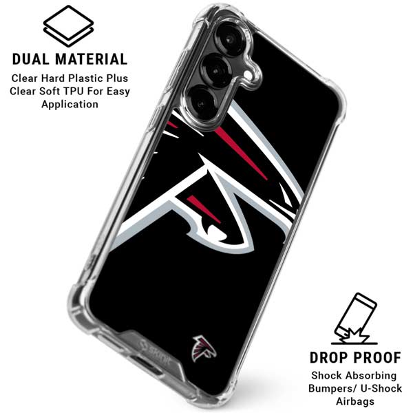 NFL Atlanta Falcons Large Logo Galaxy S26 Plus Clear Case