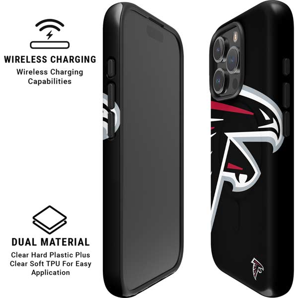 NFL Atlanta Falcons Large Logo iPhone 16 Pro Magsafe Impact Case