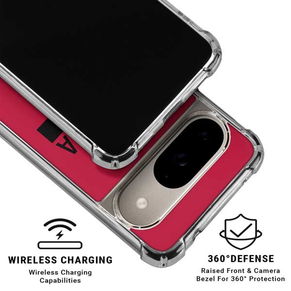 NFL Atlanta Falcons Red Performance Series Google Pixel 10 Clear Case